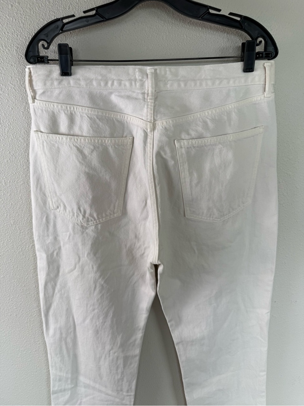 AGOLDE Lana Mid Rise Full Length Straight Leg Jean Drum Off White Denim Women 30 - Picture 9 of 11